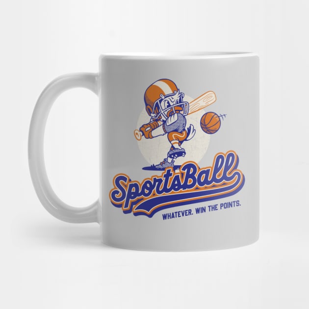 SportsBall Mascot Whatever Win The Points Funny Lazy Athlete Team Logo by vo_maria